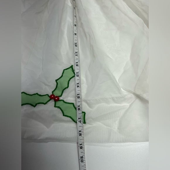Handmade Vintage Holiday Half Apron Sheer With Holly and Berries One Size - Picture 3 of 8